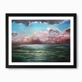 Before thunderstomn over the Ocean Art Print