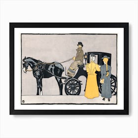 Horse Carriage (1898), Edward Penfield Art Print