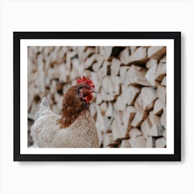 Rustic Chicken Art Print