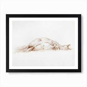 Lying Horse, Jean Bernard Art Print
