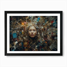 Woman'S Head 2 Art Print