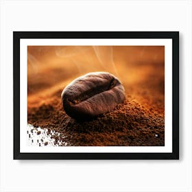 Coffee Bean — coffee poster, kitchen art print, kitchen wall decor, coffee quote, motivational poster Art Print