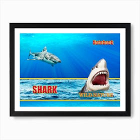 Shark Wild Nature Notebook Cover Art Print