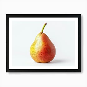 Pear Isolated On White 3 Art Print