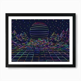 Psychedelic Landscape Art Print