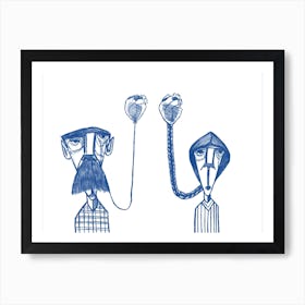 Happy marriage Art Print