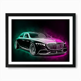 Mercedes Maybach Art Print