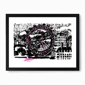 London Eye By Night Art Print