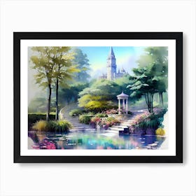 Castle In The Park Art Print