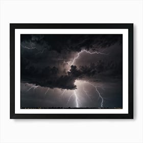 Lightning In The Sky 26 Art Print