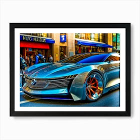 Futuristic Sports Car 1 Art Print