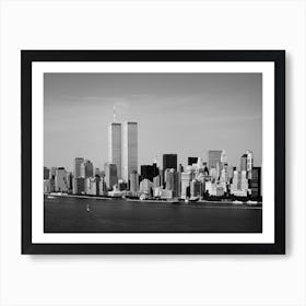 New York City Skyline World Trade Center Twin Towers Art Print