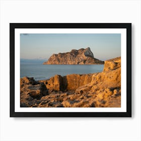 Peñón de Ifach, cliffs and the Mediterranean at sunrise Art Print