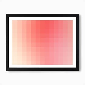 Lumen 09, Pink and White Gradient Art Print