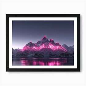 Pink Mountain Art Print