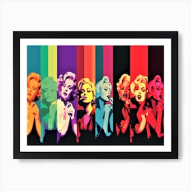 Marilyn Monroe Inspired - Vintage Beauties Art Print