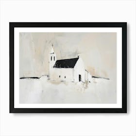 Church In The Snow Art Print