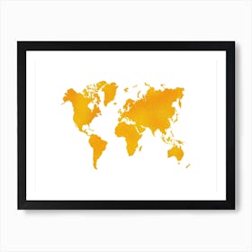 World Map 3 Art Print