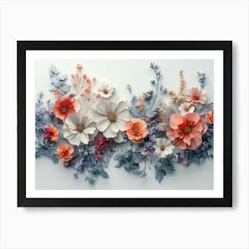 Paper Flowers 12 Art Print