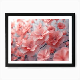 Pink Cherry Blossoms Art Print