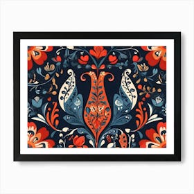 Tulip with Flowers Art Print