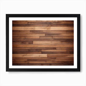 Wood Plank Wall 3 Art Print