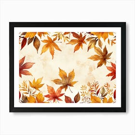 Default A Richly Textured Autumn Vector Background Each Elemen 0 Art Print