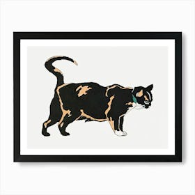 Vintage Black Cat, Edward Penfield Art Print