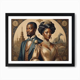 Man And A Woman Art Print