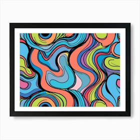 Abstract Swirl Pattern Art Print