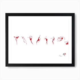 Dancer In Motion Art Print