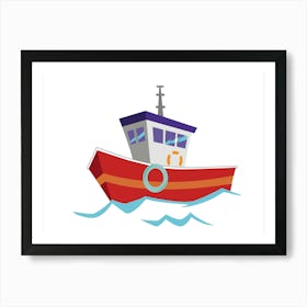 The Resilient Tug Boat: Master of the Seas Art Print