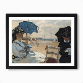 The Beach At Trouville, Claude Monet Art Print