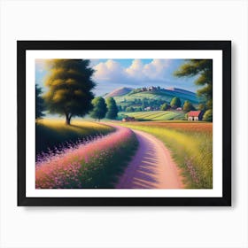 Road In The Countryside 10 Art Print