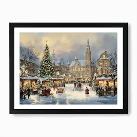 Christmas Market 5 Art Print