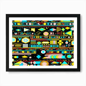 Abstract Geometric Pattern 1 Art Print