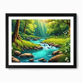 Forest Landscape Art Print