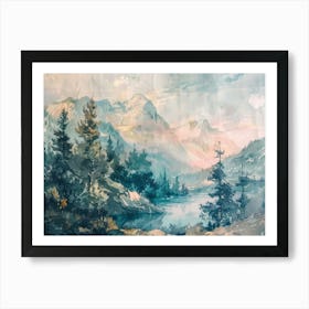 Vintage Woods 9 Art Print