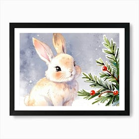 Christmas Bunny Poster