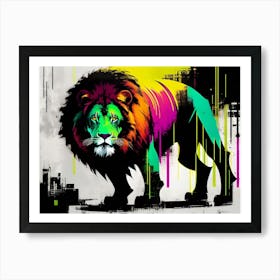 Lion Painting 120 Art Print