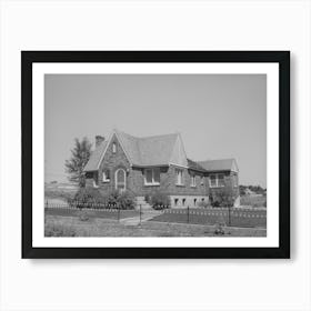 New House Of Mormon Farmer,Mendon, Utah By Russell Lee Art Print