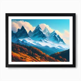 Mountain Scene 1 Art Print