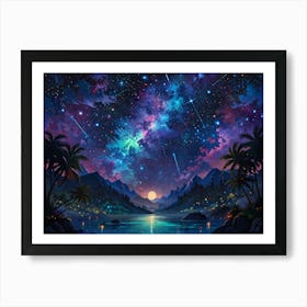 Night Sky With Stars 11 Art Print