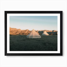 Desert Camping Art Print