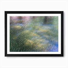 Abstract summer reflection at the lake Art Print