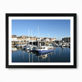 ships in Anstruther harbour, Fife Art Print