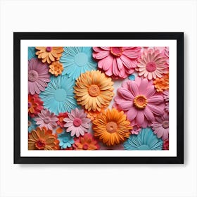 Paper Flower Wall Art 3 Art Print