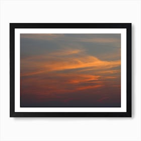 Sunset In The Sky Art Print