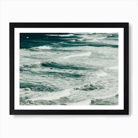 Waves In A Blue Ocean Art Print