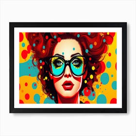 Polka Dot Girl 6 Art Print